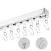 Ceiling Curtain Track Set, 8.9 FT/2.7 Meter, Sliding Ceiling Track System for Curtains