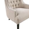 Modern Traditional Accent Chair Chenille Upholstery Button-Tufted Solid Wood 1pc Living Room Furniture