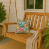 Alaska Forget-me-nots in Watercolor Throw Pillow Machine Washable, Indoor Outdoor Decorative Pillow for Couch, Bed or Patio, 14Hx14W