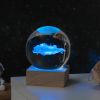 Cosmos Series Crystal Ball Night Lights; Milky Way; Moon; Desktop Bedroom Small Ornaments; Creative Valentine's Day Gifts Birthday Gifts
