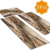 Three-piece kitchen rug set, non-slip and washable, abstract pattern kitchen hallway rug, soft and comfortable, suitable for sinks, floors, entrances
